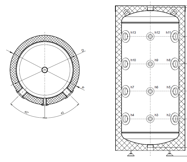 Akumulační nádrž SUNEX 200 l