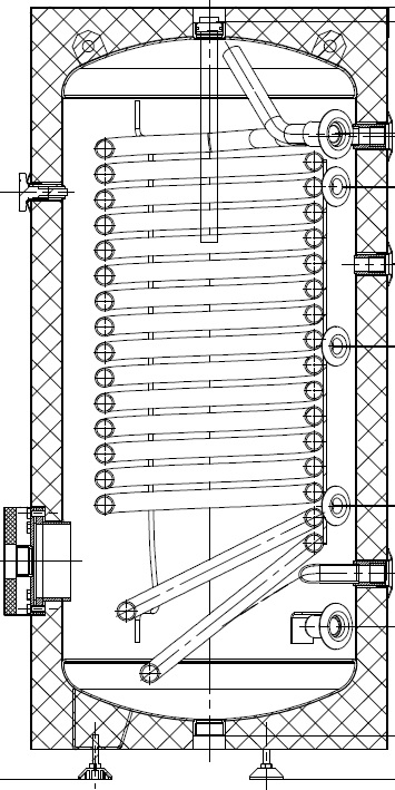 Bojler SUNEX 200 l k tepelnému čerpadlu nepřímotopný